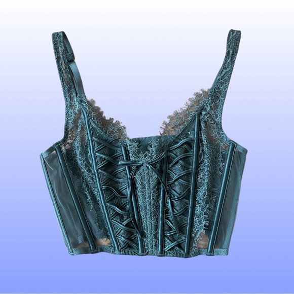 Victoria’s Secret ocean green bustier XS - Picture 4 of 5